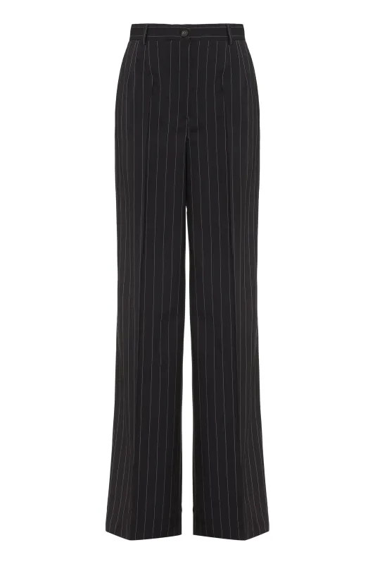 PINSTRIPED WOOL TROUSERS sold by Lord & Taylor