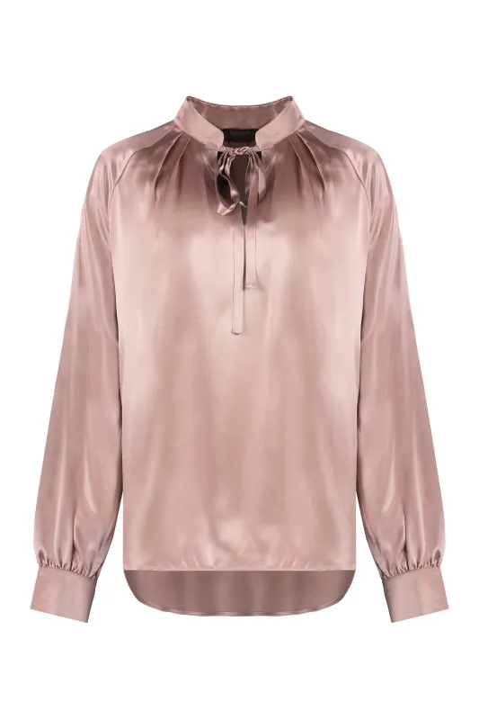 TAMIGI SILK BLOUSE WITH BOW sold by Lord & Taylor