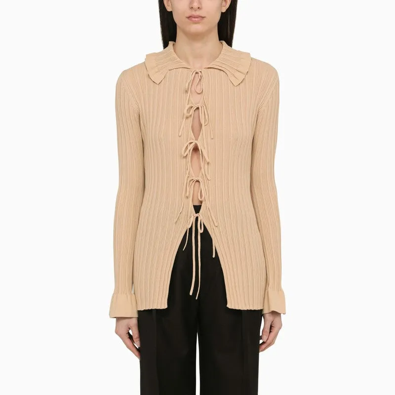 DEVORA BEIGE KNITTED CARDIGAN sold by Lord & Taylor