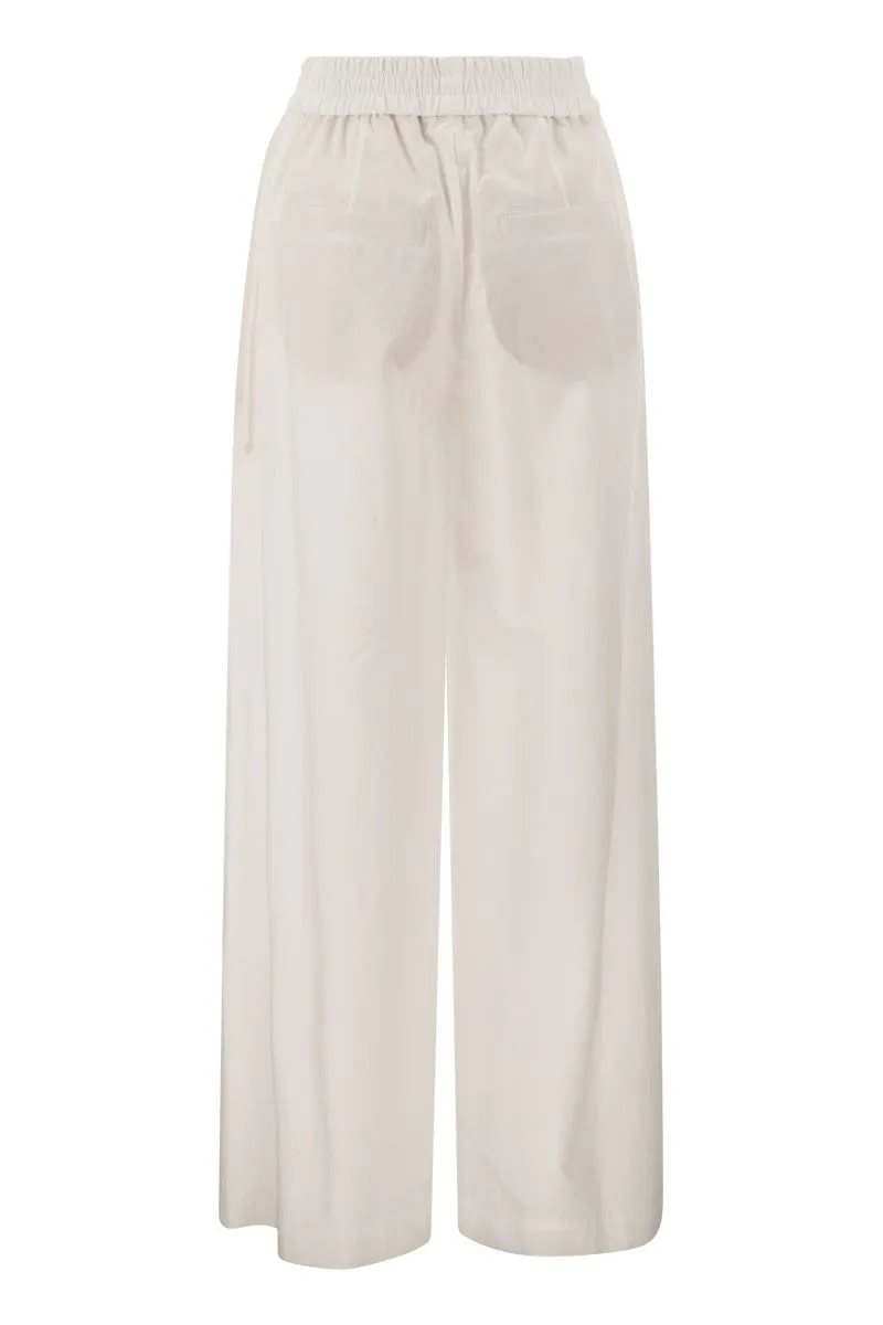 RELAXED LIGHT COTTON TROUSERS sold by Lord & Taylor product image thumbnail 2