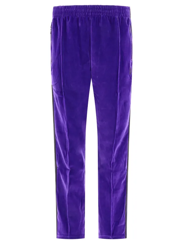 VELOUR TRACK TROUSERS made by Needles