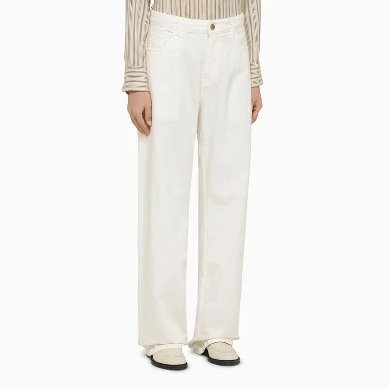 WHITE DENIM BAGGY JEANS sold by Lord & Taylor product image thumbnail 3