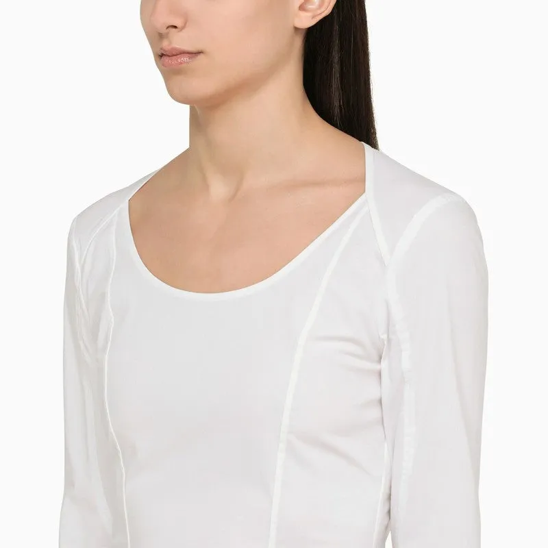 WHITE ORGANIC COTTON LEYIA BLOUSE sold by Lord & Taylor product image thumbnail 4