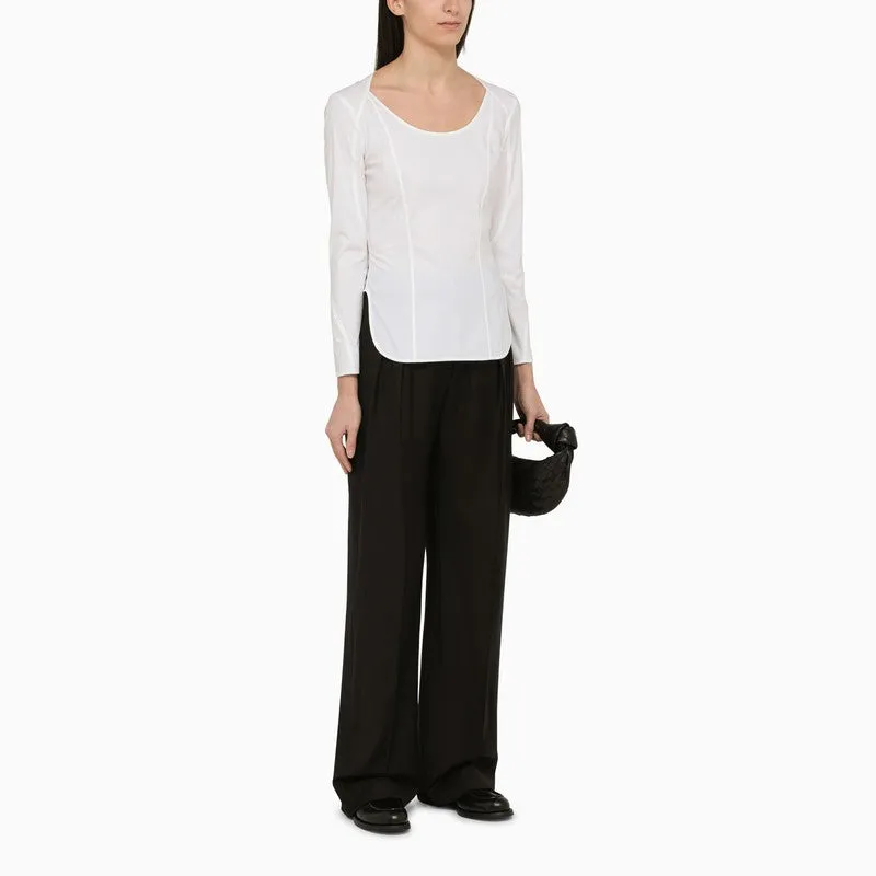 WHITE ORGANIC COTTON LEYIA BLOUSE sold by Lord & Taylor product image thumbnail 2