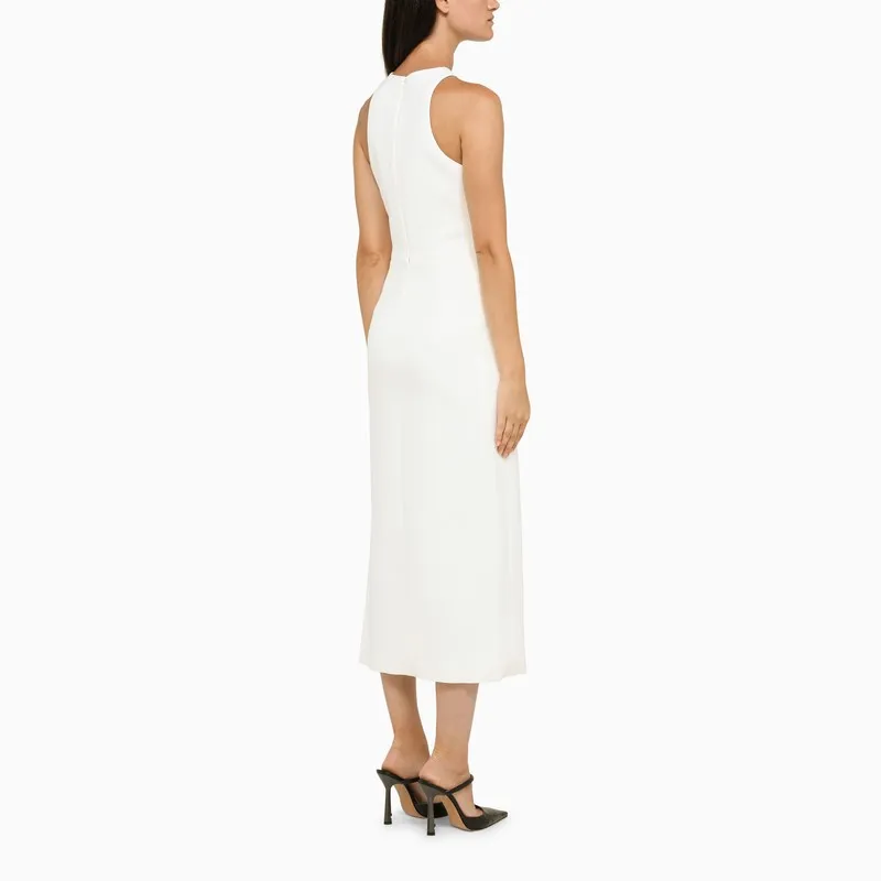 WHITE ASYMMETRICAL MIDI DRESS sold by Lord & Taylor product image thumbnail 3