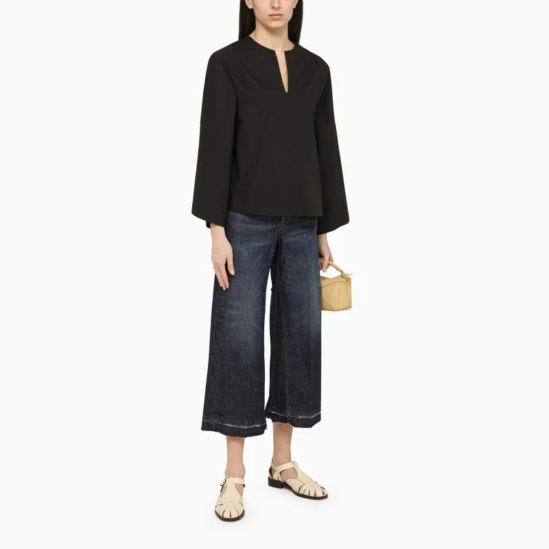 WIDE BLACK BLOUSE sold by Lord & Taylor product image thumbnail 2