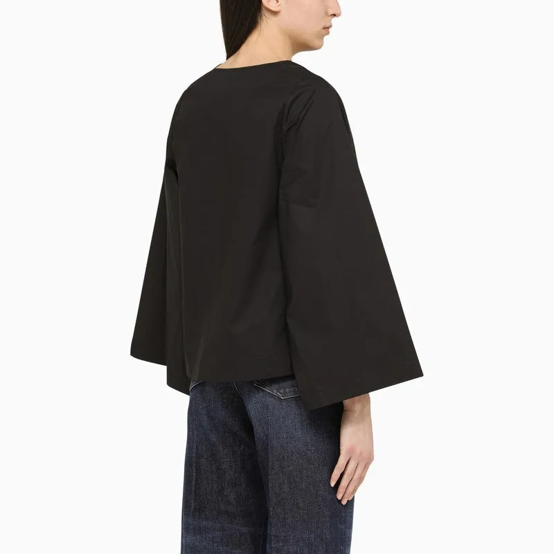 WIDE BLACK BLOUSE sold by Lord & Taylor product image thumbnail 3