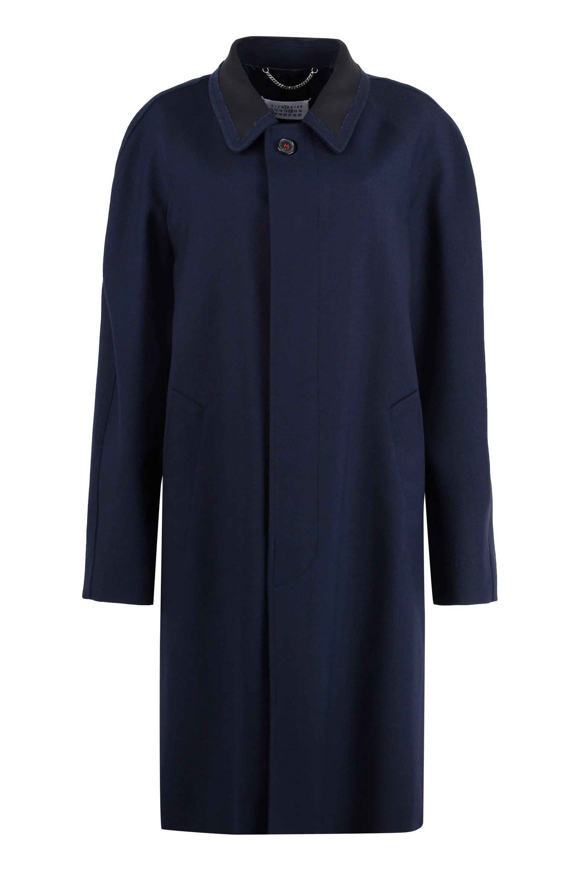 SINGLE-BREASTED WOOL COAT sold by Lord & Taylor