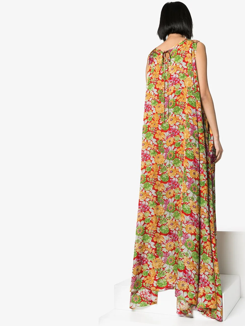 FLORAL PRINT MAXI DRESS sold by Lord & Taylor product image thumbnail 4