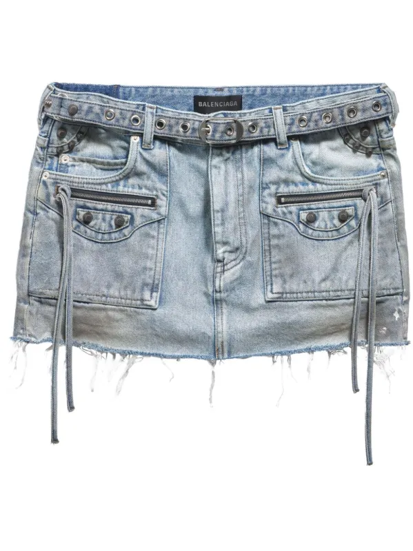 CAGOLE DENIM MINI SKIRT sold by Lord & Taylor