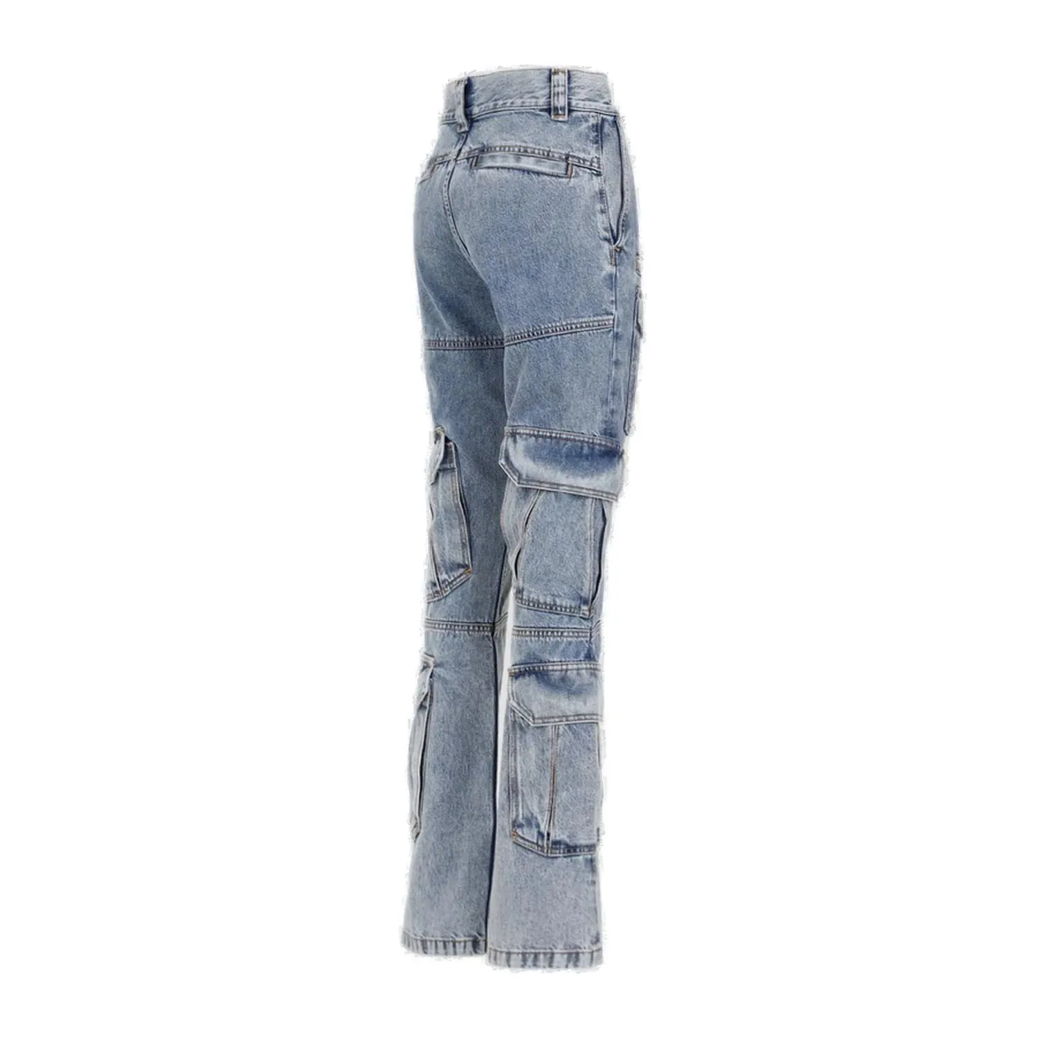CARGO DENIM COTTON JEANS sold by Lord & Taylor product image thumbnail 3
