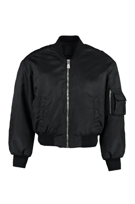 LOGO NYLON BOMBER JACKET sold by Lord & Taylor