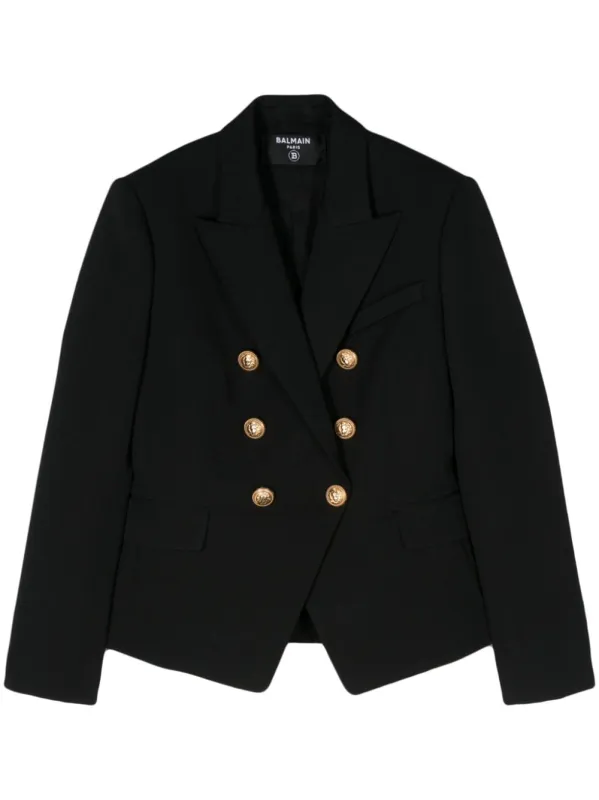 DOUBLE-BREASTED WOOL BLAZER sold by Lord & Taylor
