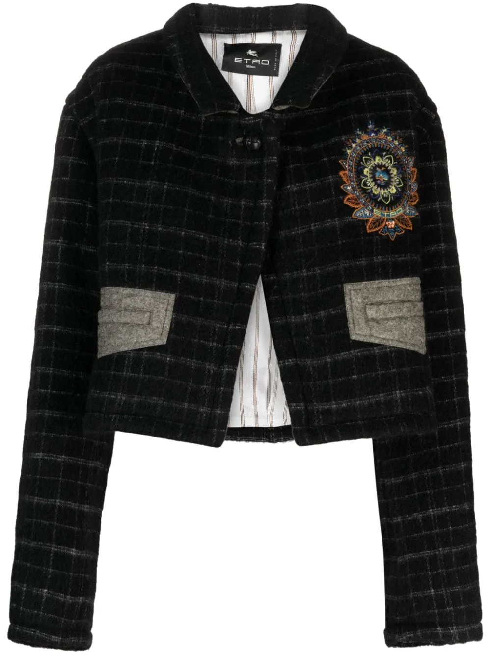 WOOL BLEND CROPPED JACKET sold by Lord & Taylor