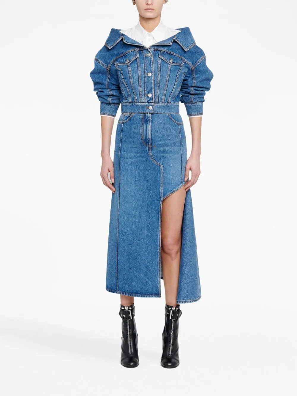 DENIM MIDI SKIRT sold by Lord & Taylor product image thumbnail 4