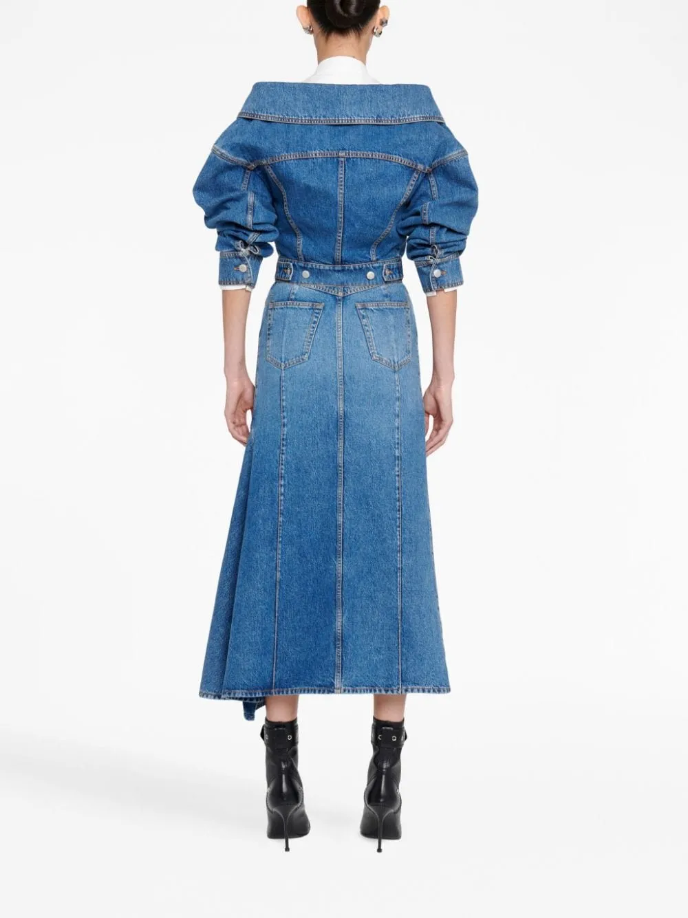 DENIM MIDI SKIRT sold by Lord & Taylor product image thumbnail 5