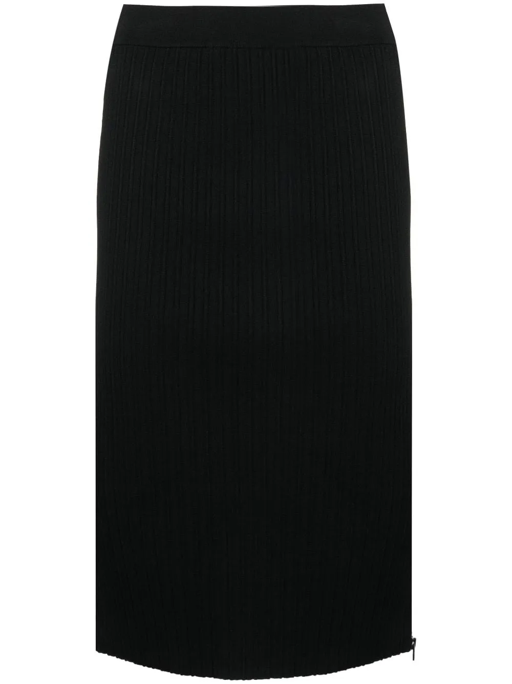 ZIPPED RIBBED SILK SKIRT sold by Lord & Taylor