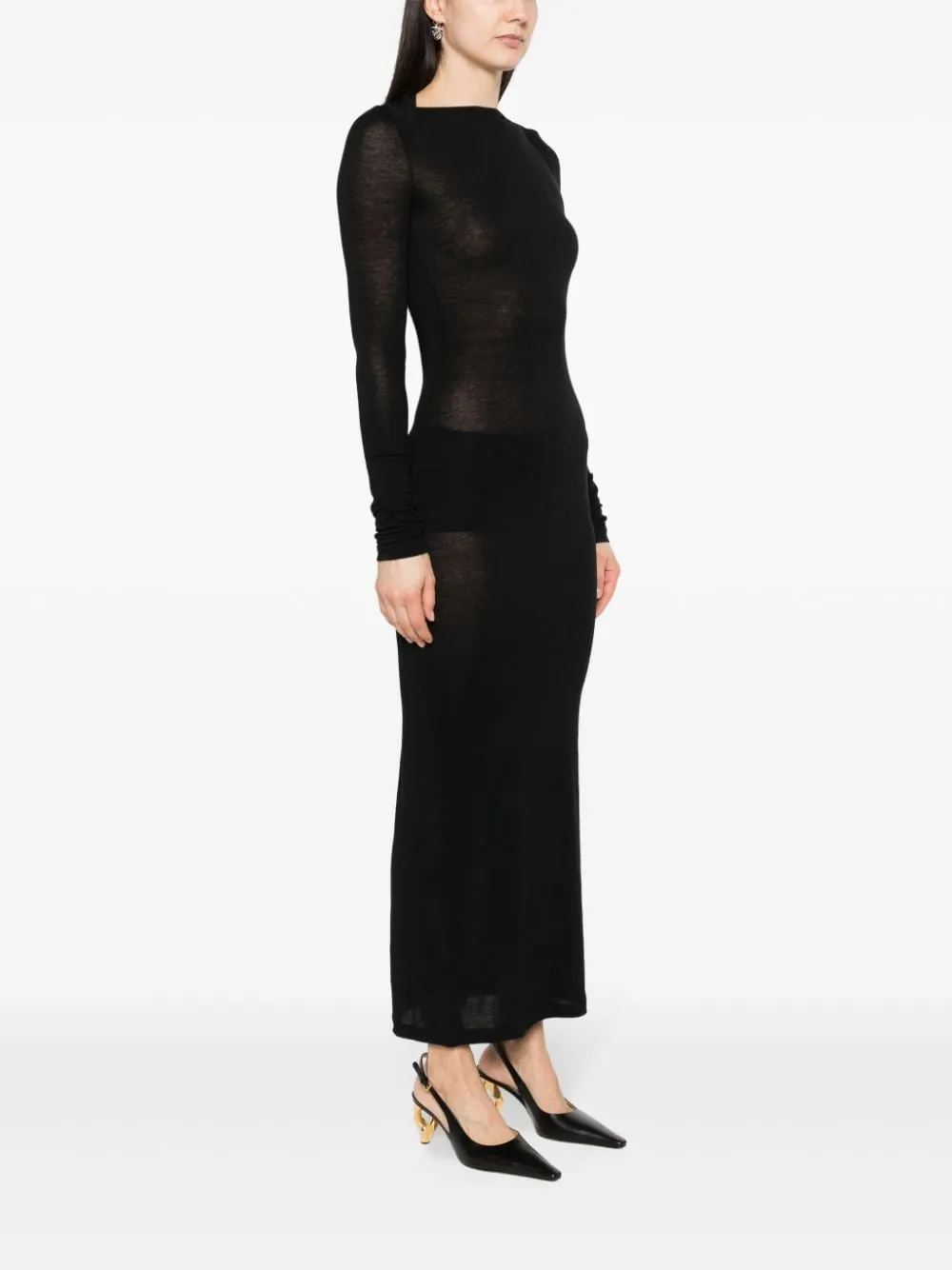 WOOL BLEND LONG PENCIL DRESS sold by Lord & Taylor product image thumbnail 3
