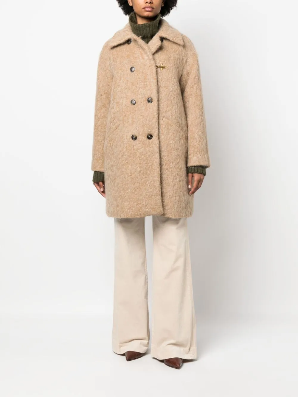 DOUBLE-BREASTED WOOL BLEND COAT sold by Lord & Taylor product image thumbnail 2