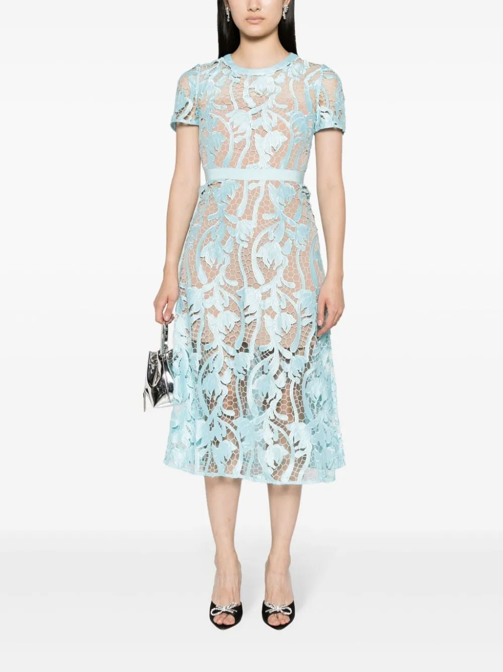 LACE MIDI DRESS sold by Lord & Taylor product image thumbnail 5