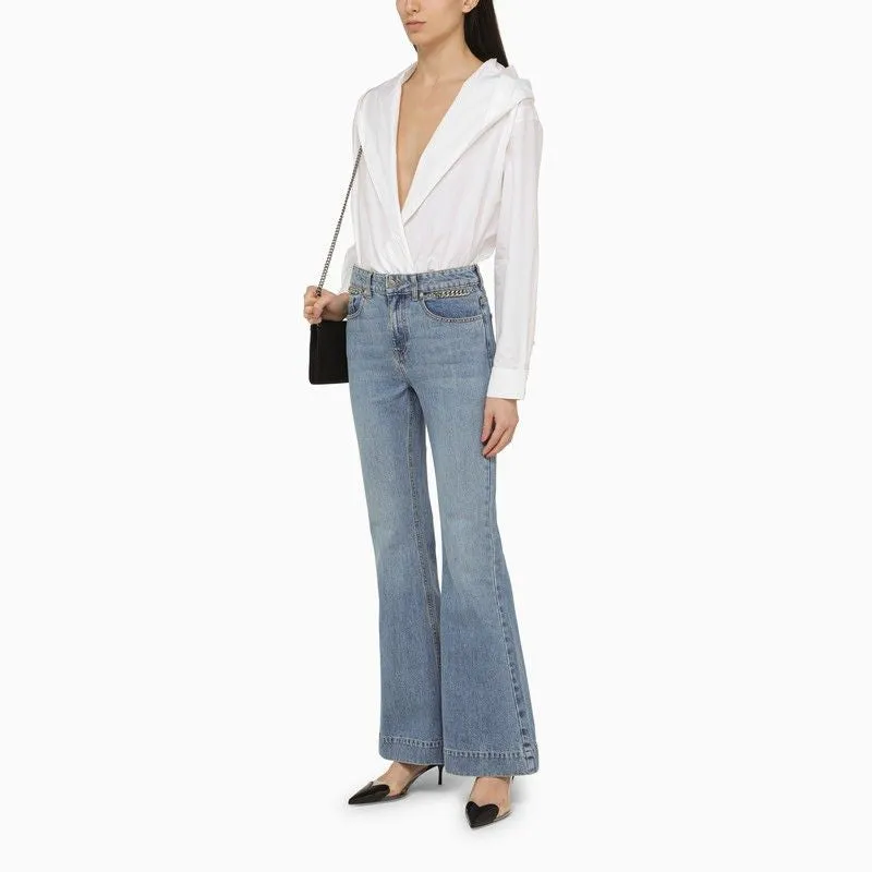 FALABELLA MID VINTAGE BLUE WIDE LEG JEANS sold by Lord & Taylor product image thumbnail 2