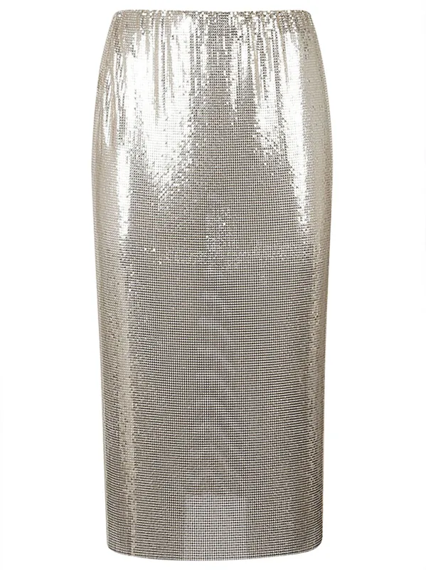 METALLIC KNIT MIDI SKIRT sold by Lord & Taylor