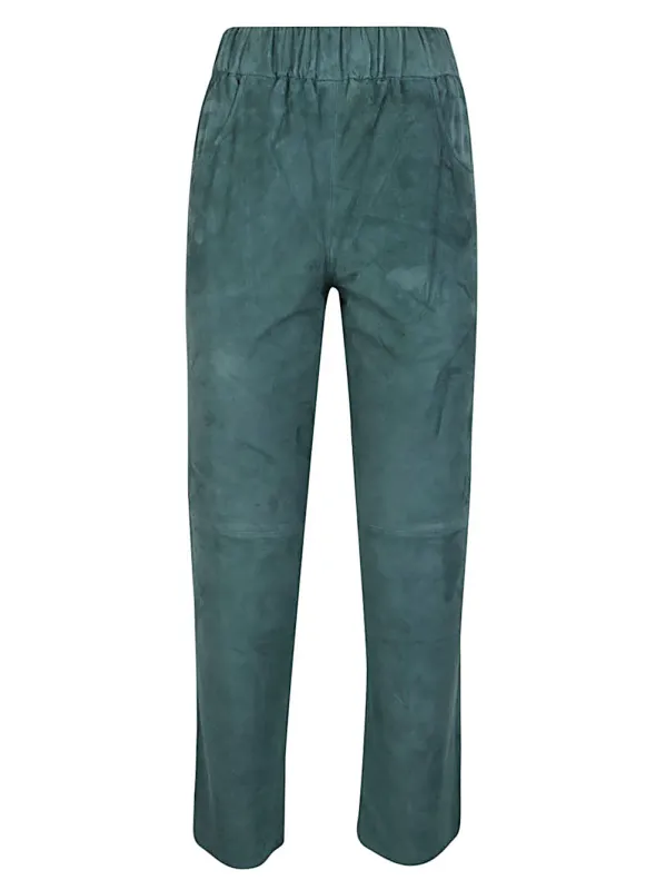 ELASTIC WAIST SUEDE TROUSERS sold by Lord & Taylor