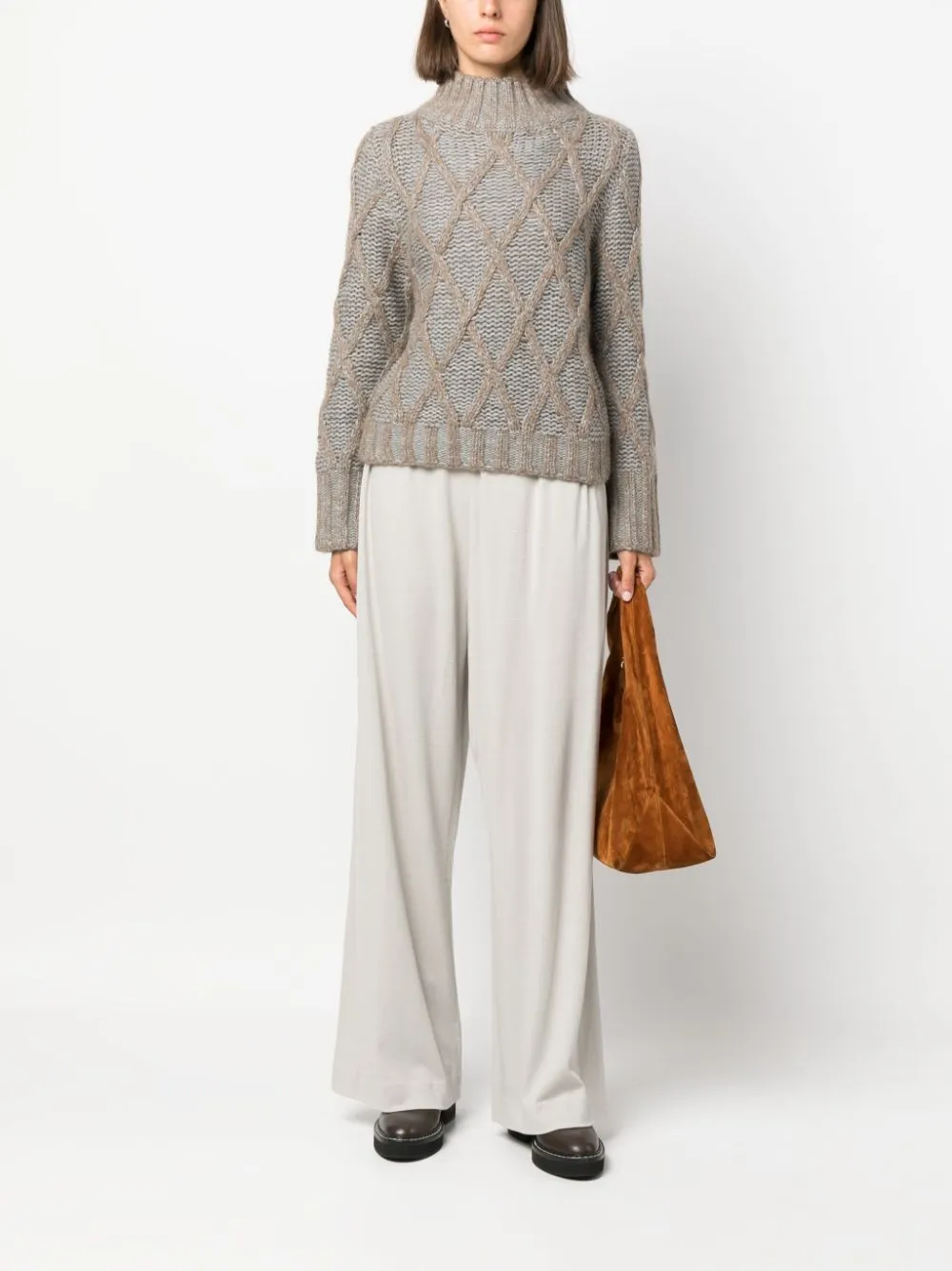 WIDE LEG WOOL TROUSERS sold by Lord & Taylor product image thumbnail 4