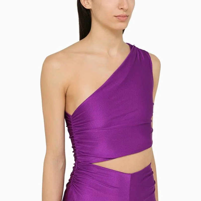 PURPLE SYMMETRICAL CLOSE-FITTING JUMPSUIT sold by Lord & Taylor product image thumbnail 4