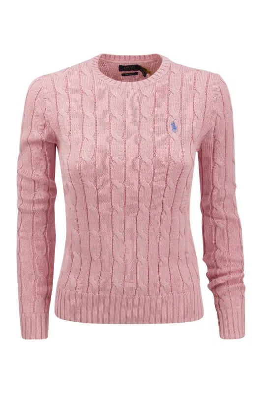 SLIM-FIT CABLE KNIT sold by Lord & Taylor