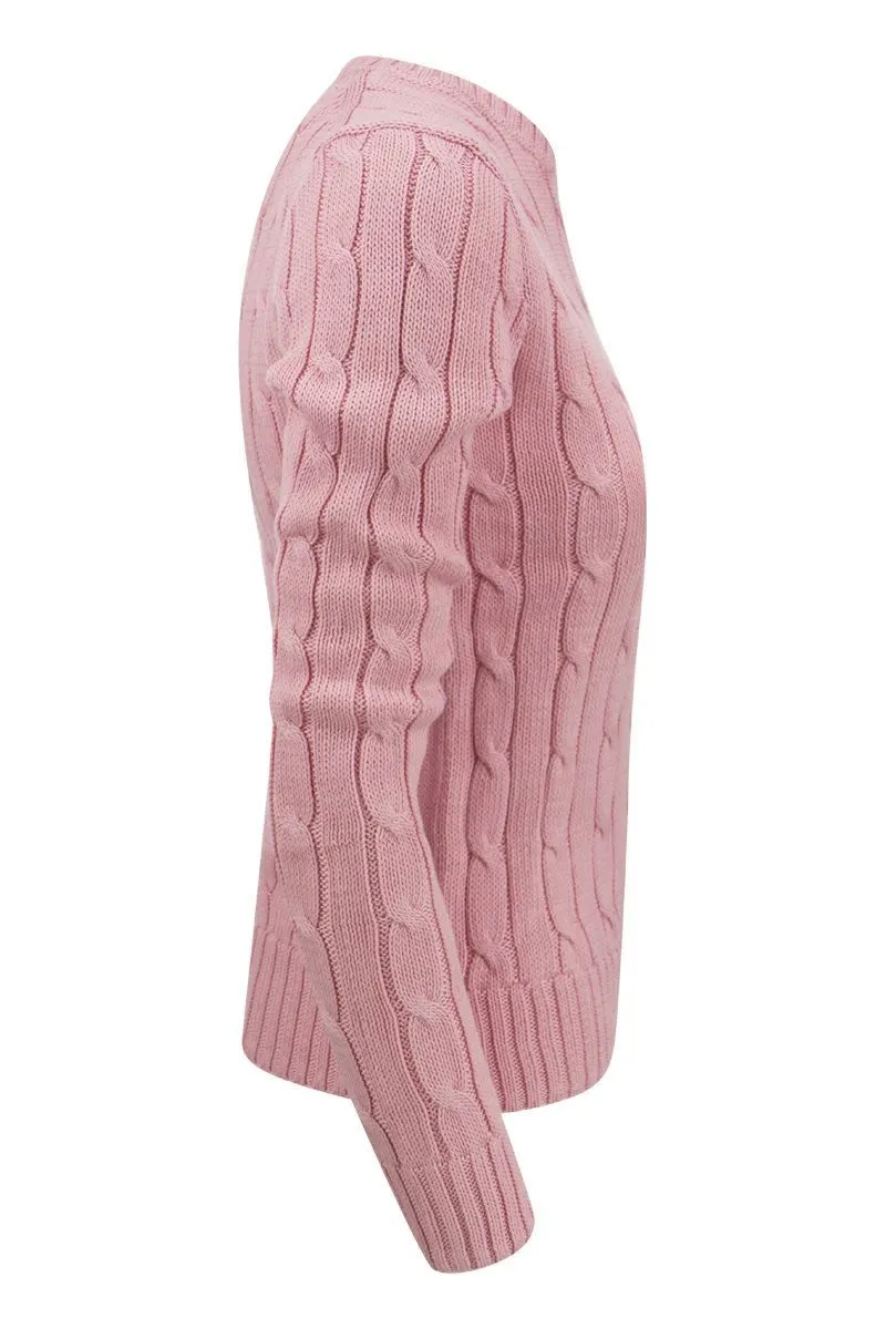 SLIM-FIT CABLE KNIT sold by Lord & Taylor product image thumbnail 3