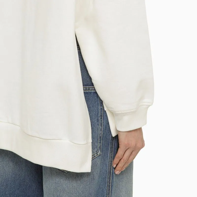 WHITE SWEATSHIRT WITH COTTON EMBROIDERY sold by Lord & Taylor product image thumbnail 4