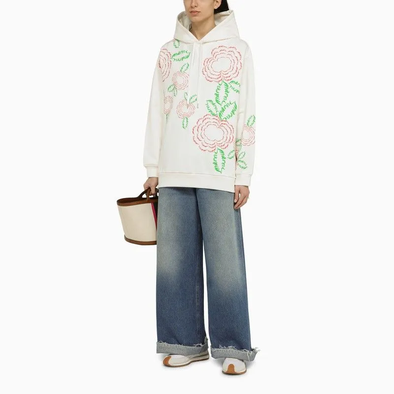WHITE SWEATSHIRT WITH COTTON EMBROIDERY sold by Lord & Taylor product image thumbnail 2