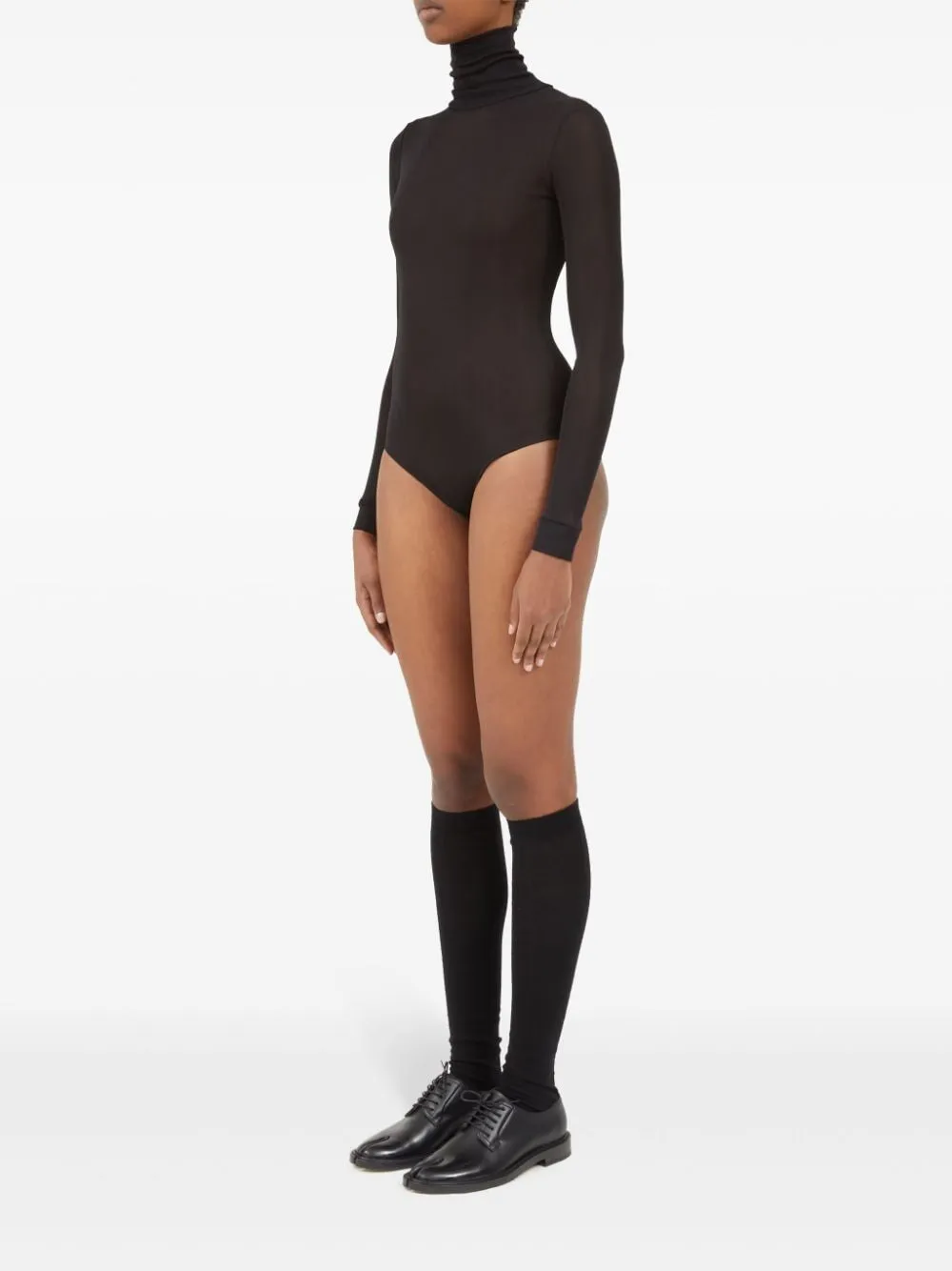 HIGH NECK BODYSUIT WITH LONG SLEEVES sold by Lord & Taylor product image thumbnail 3