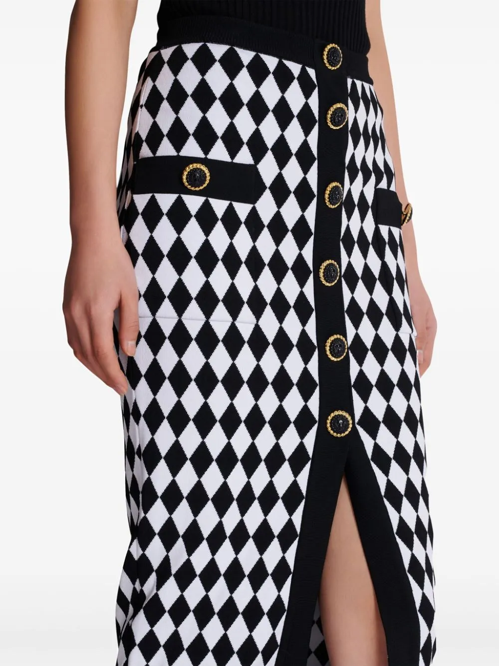 BUTTONED MIDI SKIRT sold by Lord & Taylor product image thumbnail 2