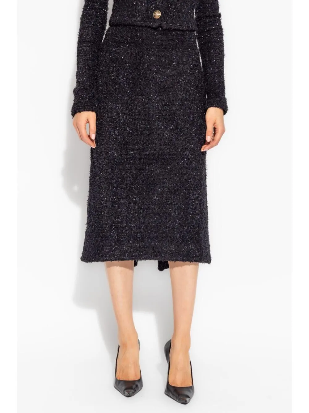 BLACK TWEED MIDI SKIRT sold by Lord & Taylor product image thumbnail 2