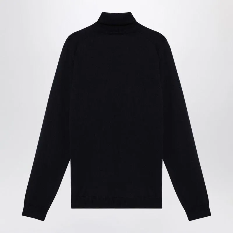 NAVY MERINO WOOL TURTLENECK SWEATER sold by Lord & Taylor product image thumbnail 2
