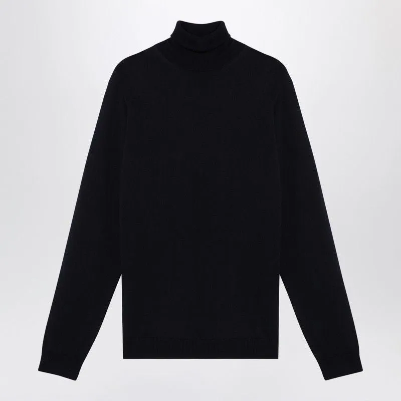 NAVY MERINO WOOL TURTLENECK SWEATER sold by Lord & Taylor