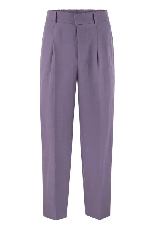 DAISY - VISCOSE AND LINEN TROUSERS sold by Lord & Taylor