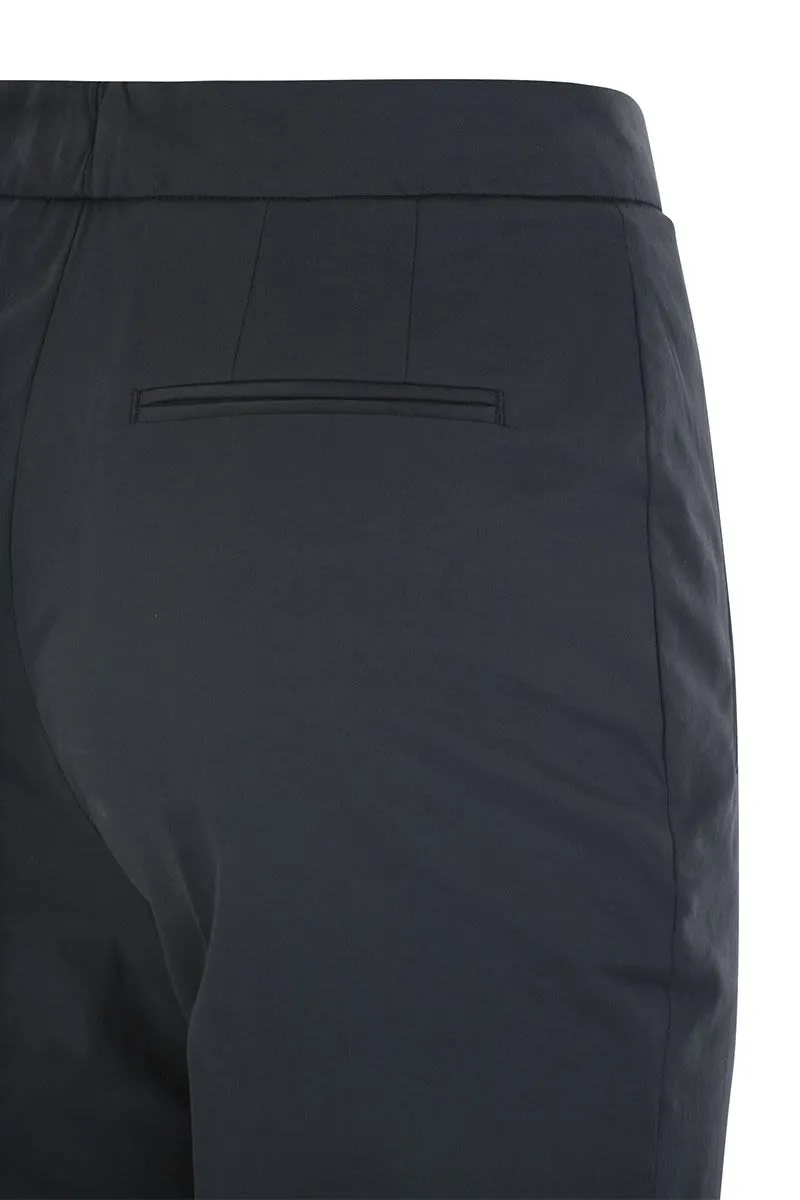 FRIDA - COTTON AND SILK TROUSERS WITH PLEAT sold by Lord & Taylor product image thumbnail 4