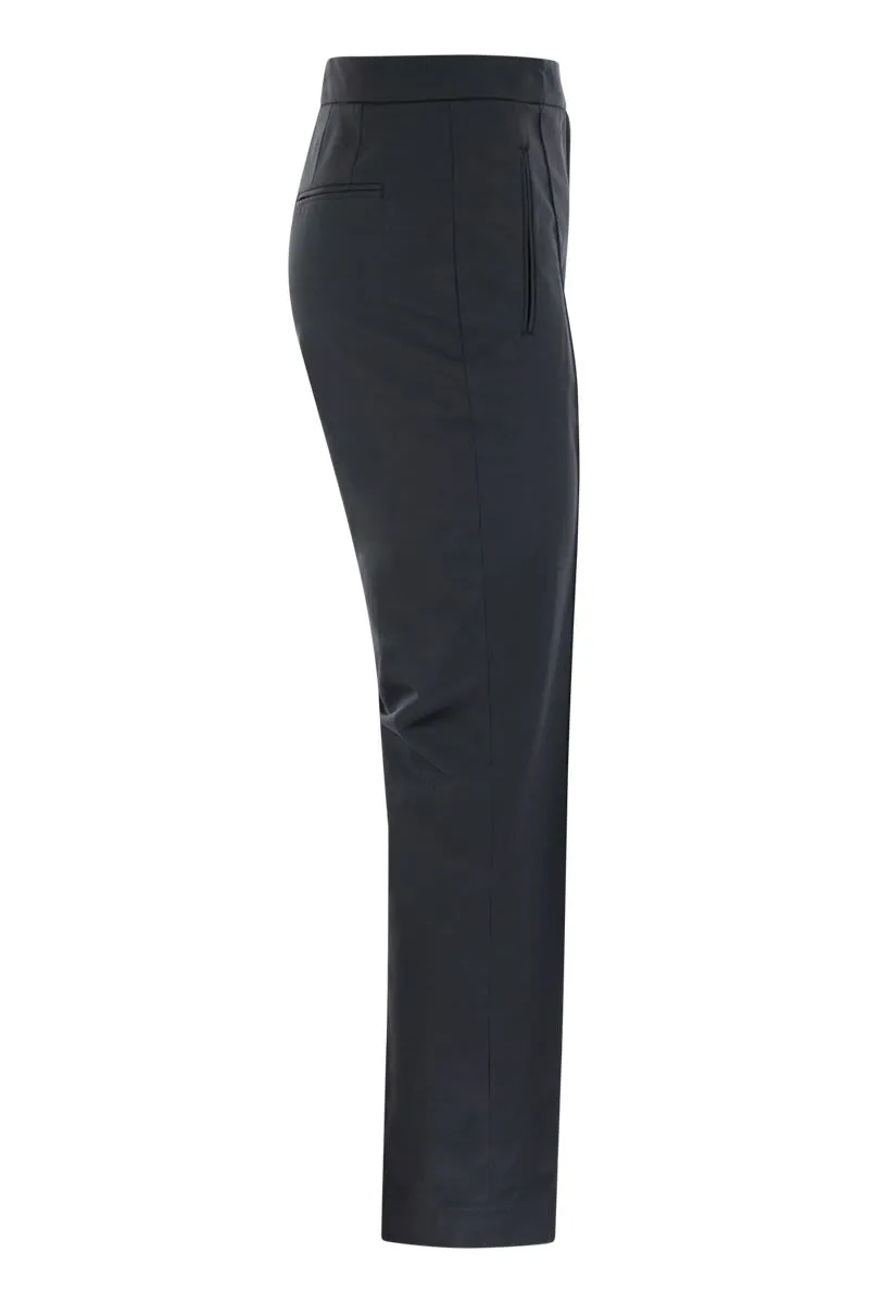 FRIDA - COTTON AND SILK TROUSERS WITH PLEAT sold by Lord & Taylor product image thumbnail 3
