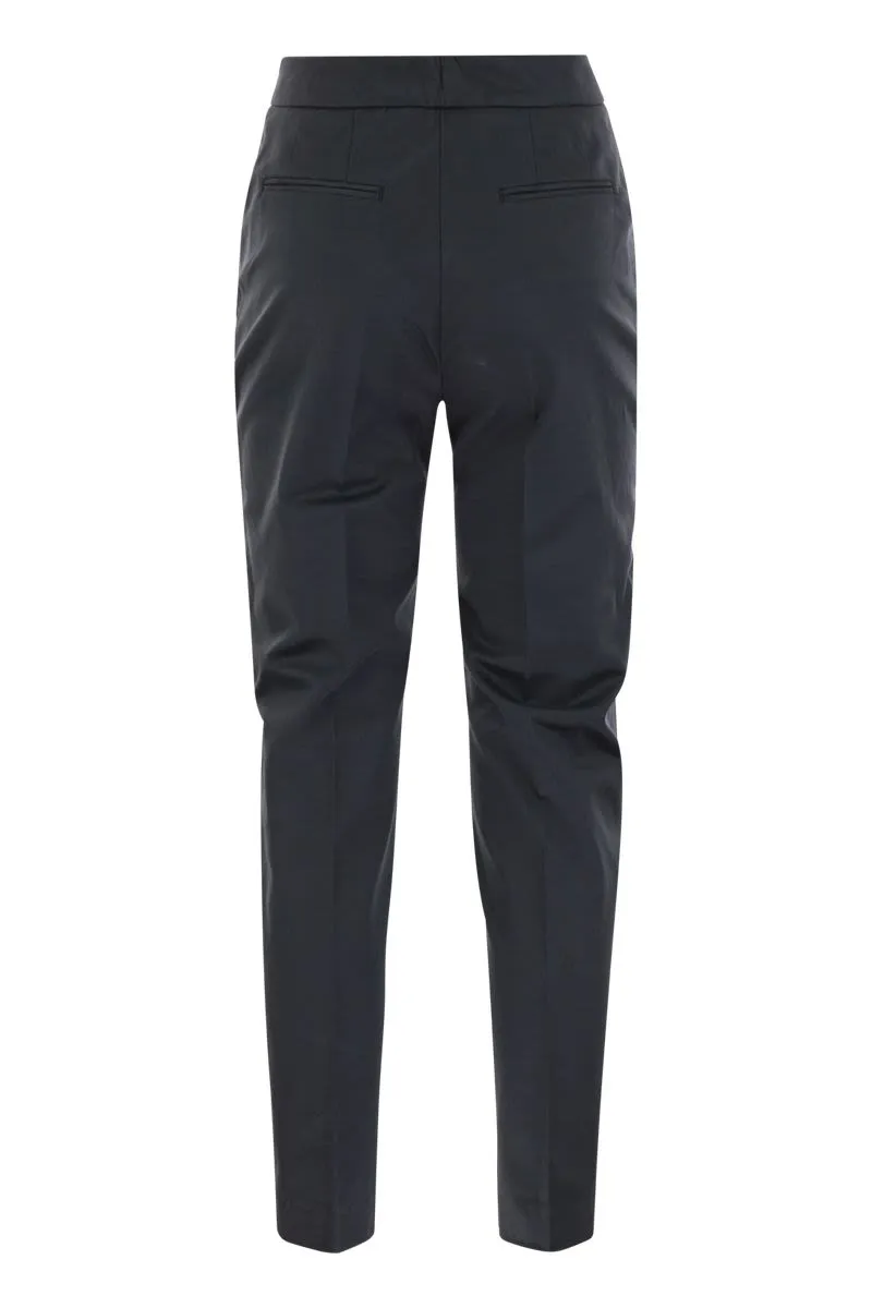 FRIDA - COTTON AND SILK TROUSERS WITH PLEAT sold by Lord & Taylor product image thumbnail 2