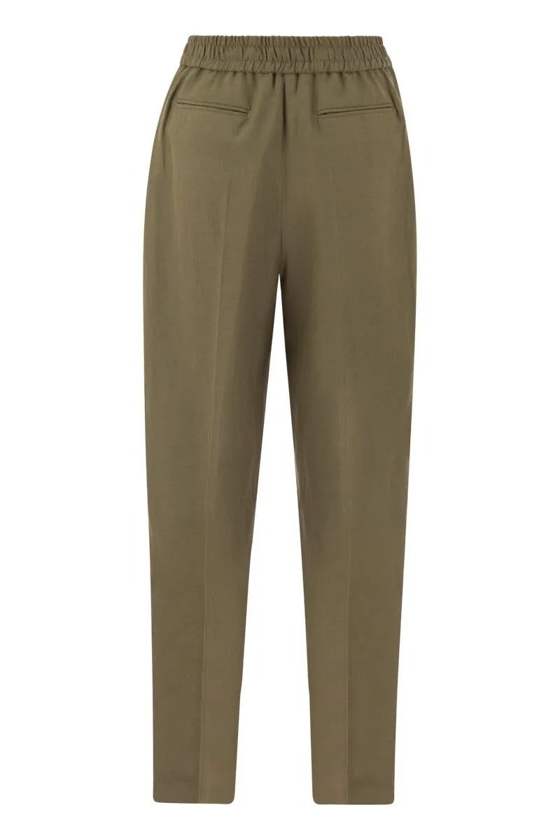 DAISY - VISCOSE AND LINEN TROUSERS sold by Lord & Taylor product image thumbnail 2