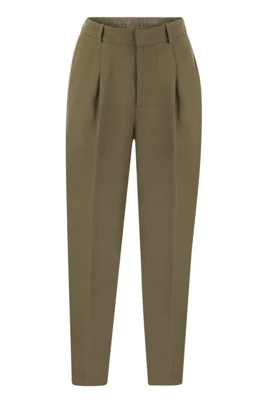 DAISY - VISCOSE AND LINEN TROUSERS sold by Lord & Taylor