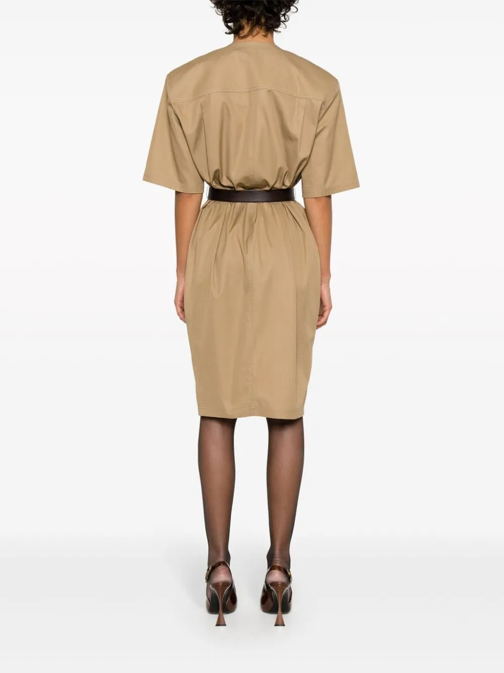COTTON TWILL MIDI DRESS sold by Lord & Taylor product image thumbnail 4