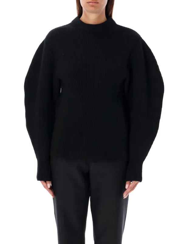 BALOON SLEEVE FISHERMAN SWEATER sold by Lord & Taylor