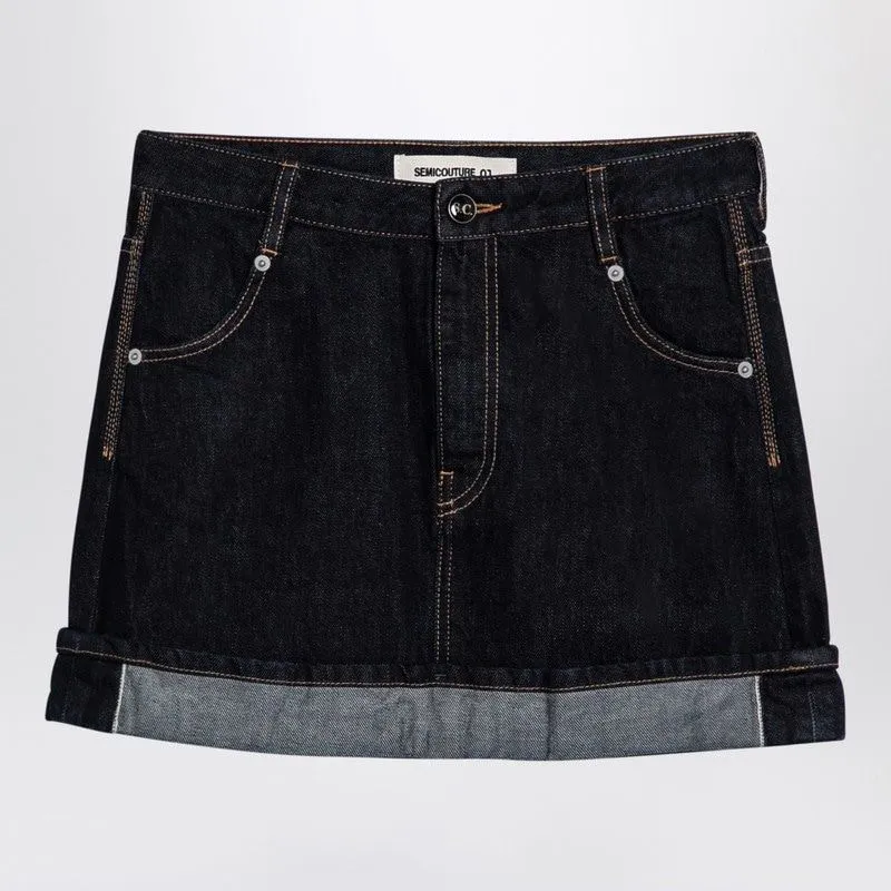 FLORIANE MINISKIRT IN DARK DENIM sold by Lord & Taylor