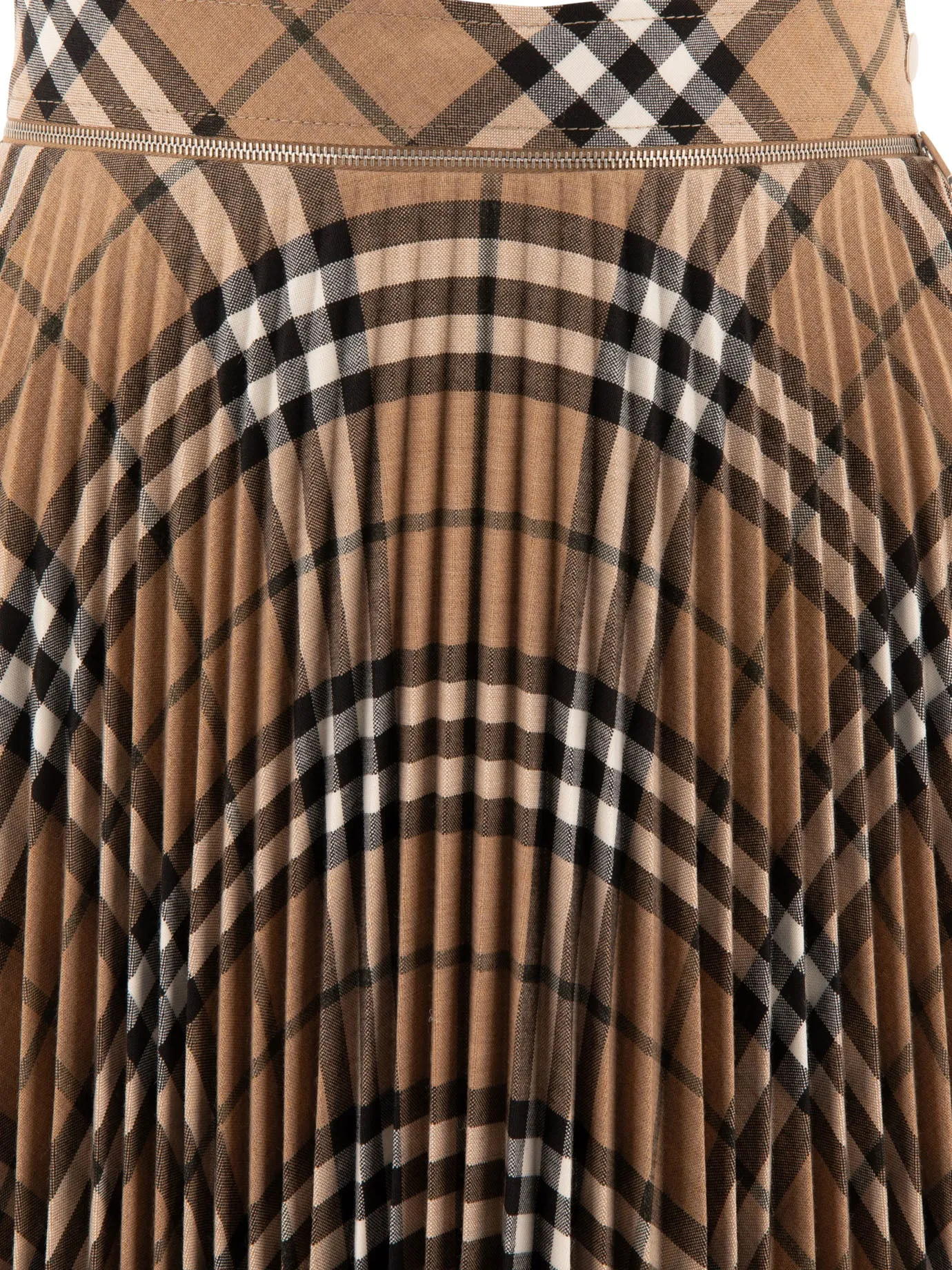 WOOL BLEND PLEATED CHECK SKIRT sold by Lord & Taylor product image thumbnail 3