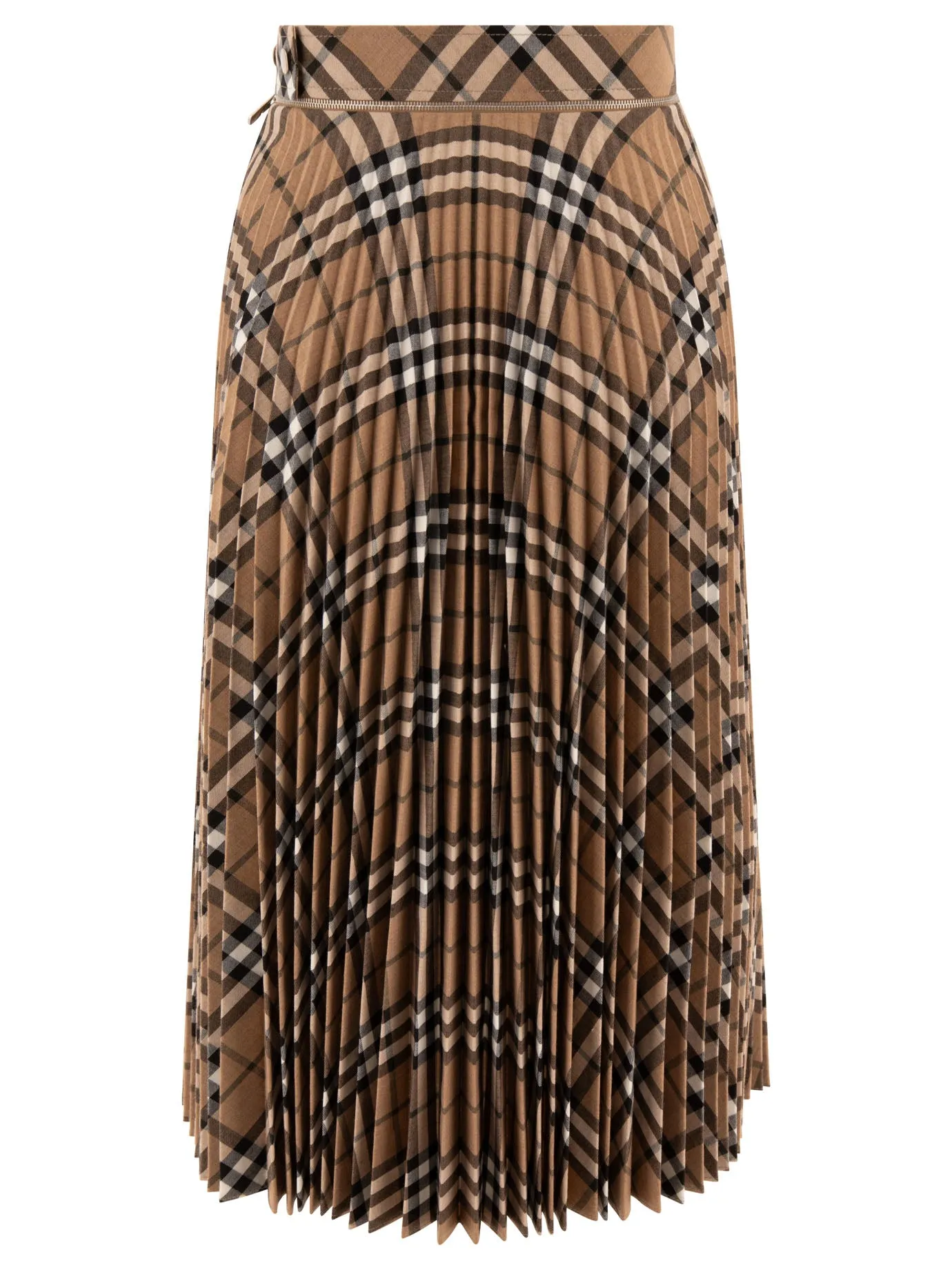 WOOL BLEND PLEATED CHECK SKIRT sold by Lord & Taylor product image thumbnail 2
