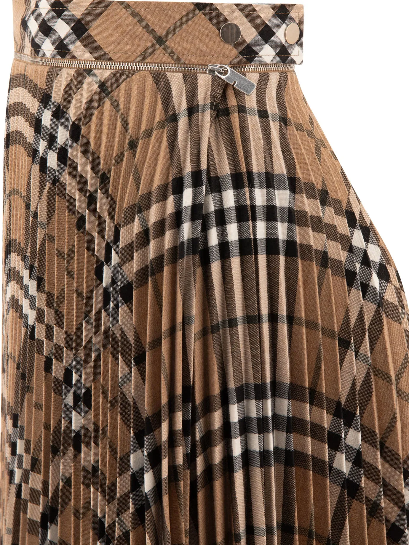 WOOL BLEND PLEATED CHECK SKIRT sold by Lord & Taylor product image thumbnail 4